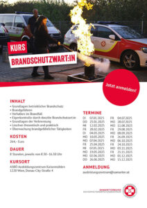 Flyer Brandschutzwart:in