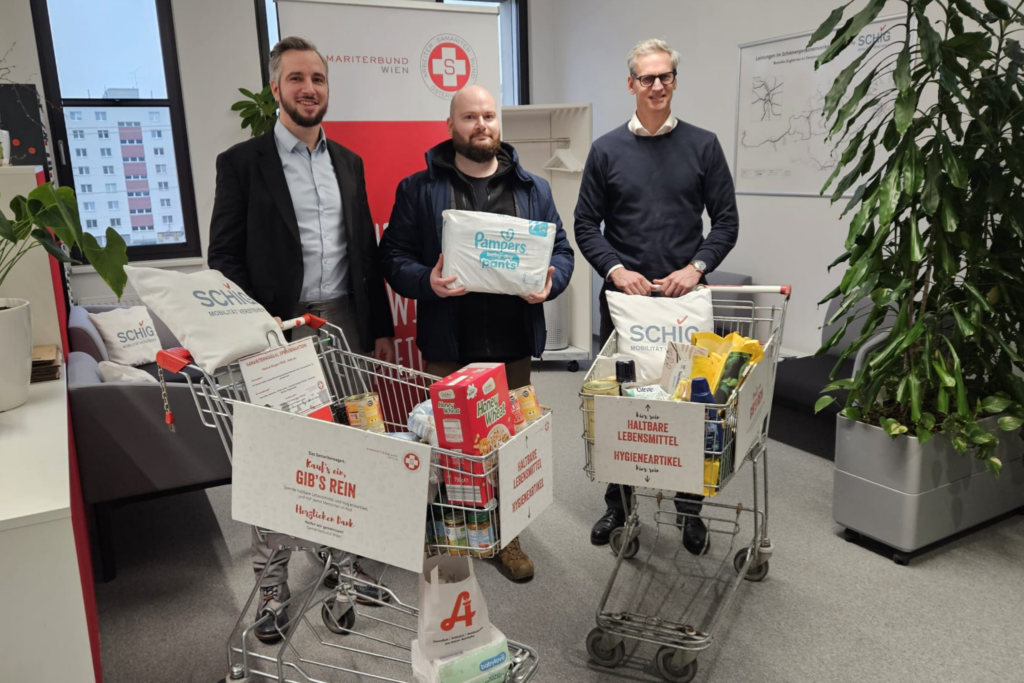 Firma Schig sammelt für den guten Zweck.