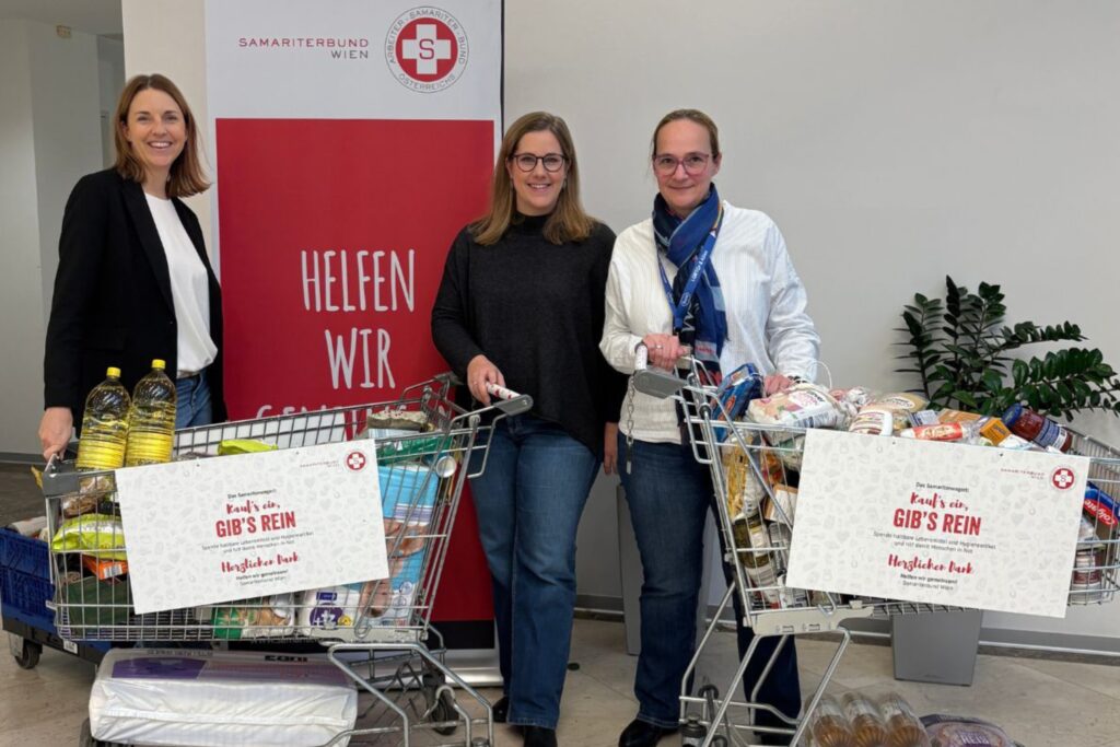 Samariterwagerl bei der Firma ROCHE